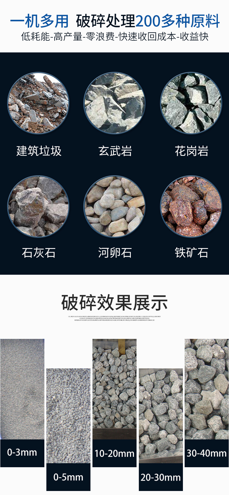 几百种物料都能用CPP履带式反击式破碎筛分站处理