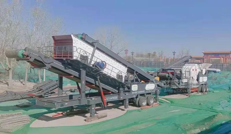 移动破碎机助力无锡市新型建筑废弃物综合利用基地